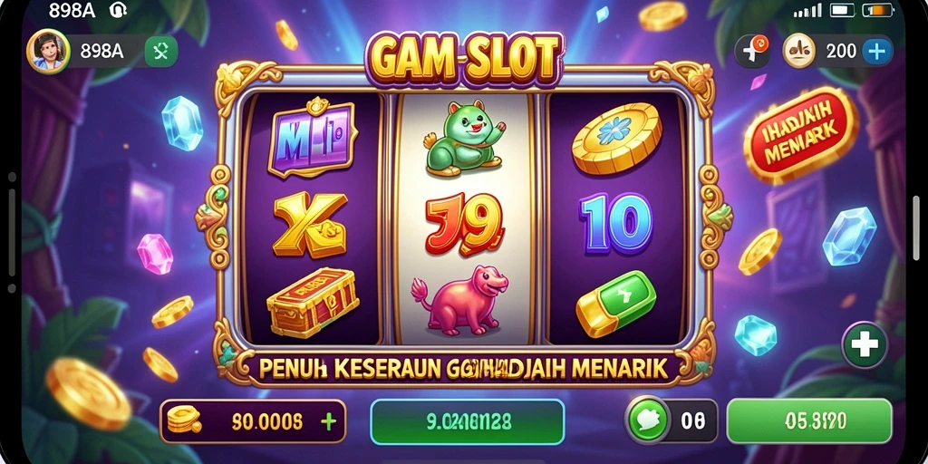 Screenshot gameplay 898A yang menunjukkan keseruan bermain slot.