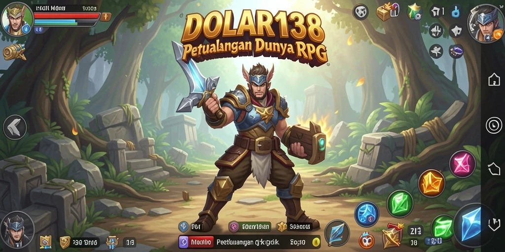 Tampilan RPG dengan pertarungan seru dan karakter yang menawan.