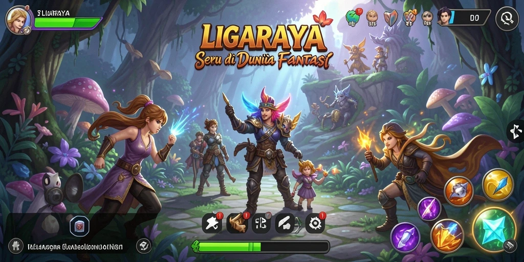 Tangkapan layar gameplay seru di dunia <strong>LIGARAYA</strong>.