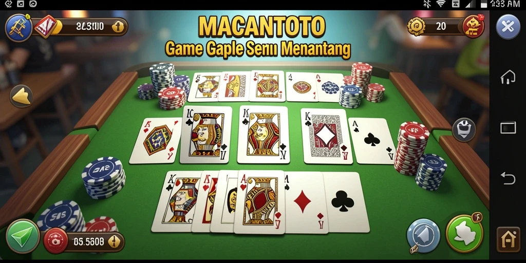 Tampilan gameplay seru dan grafis yang menarik dari MACANTOTO.