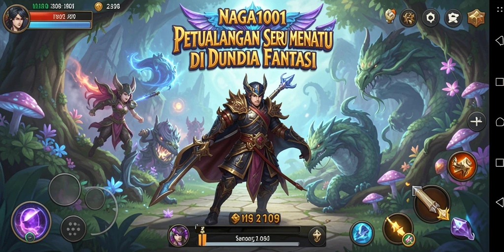 Tampilan gameplay NAGA1001 dengan atmosfer petualangan yang memukau.