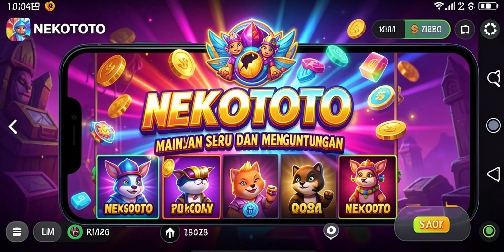 Tampilan gameplay NEKOTOTO yang seru dan interaktif.